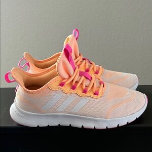 Women’s Adidas Orange and Pink Sneakers